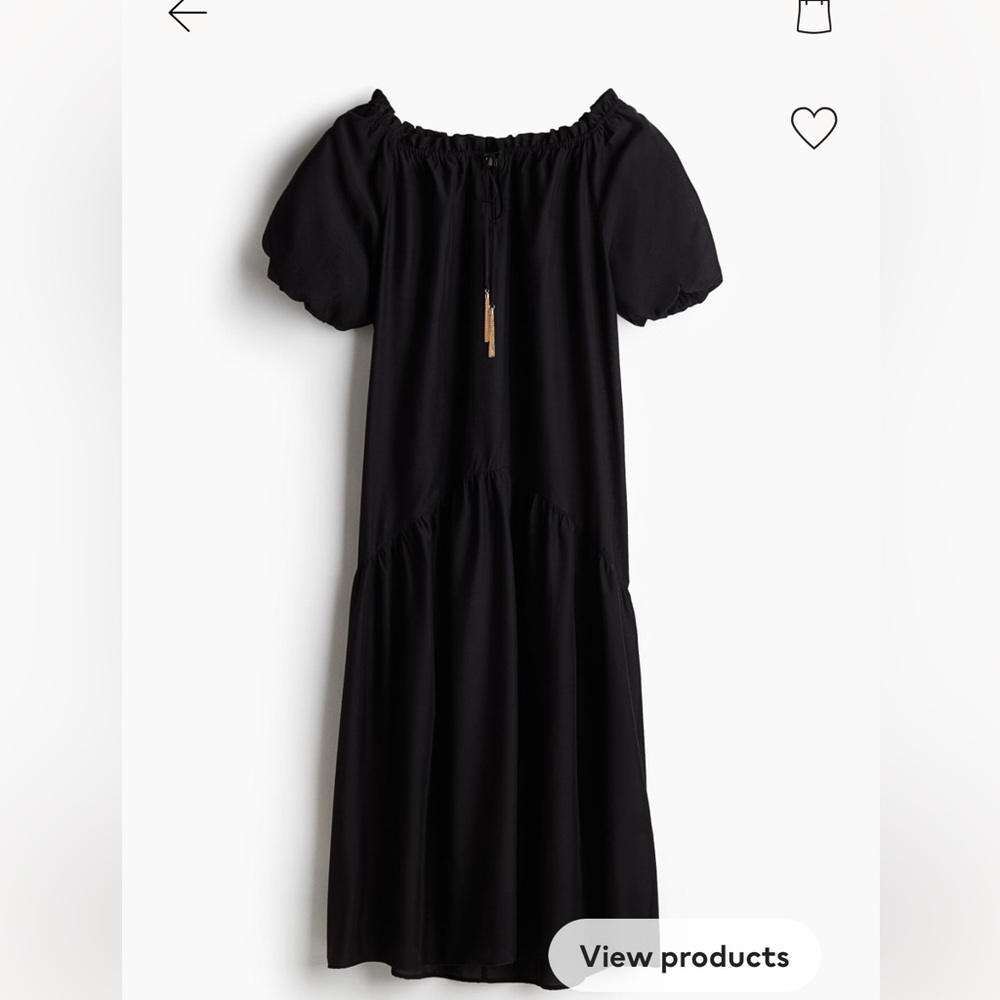 NWT H&M black maxi dress